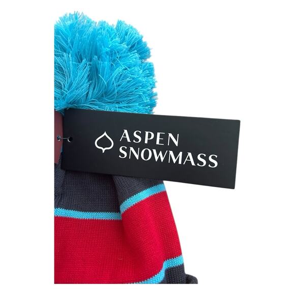Aspen Snowmass Youth A/S‎ Makaha Beanie Navy/Red - Picture 6 of 8